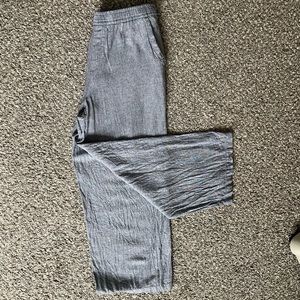 Old Navy Blue Grey Linen Blend Pants - Sz Large